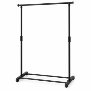 minimalist black garment rack
